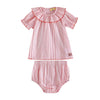 Retrokid Rosie Cotton Baby Girl Pink Printed Bloomer Set