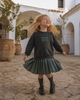 Retrokid Rowan Sweat Pleated Gray Dress.