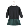 Retrokid Rowan Sweat Pleated Gray Dress.
