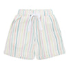 Tocoto Vintage Multicolor Stripes Off White Shorts