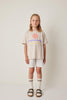 Tocoto Vintage Multicolor Stripes Off White Shorts