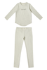 Crew Kids Heathered Natural Pajamas FINAL SALE