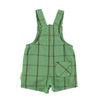 Piupiuchick Green Checkered Baby Short Dungarees