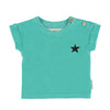 Piupiuchick Turquoise W/ Black Logo Print Tshirt