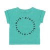 Piupiuchick Turquoise W/ Black Logo Print Tshirt