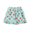 Piupiuchick Blue W/ Red Bows Knee-Length Skirt W/ Ruffles