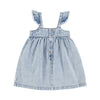 Piupiuchick Washed Blue Denim Knee-Length Dress