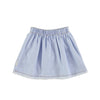 Piupiuchick Light Blue Soft Denim Knee-Length Skirt