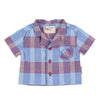 Piupiuchick Blue Checkered Hawaiian Shirt