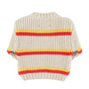 Piupiuchick Ecru W/ Yellow & Red Stripes Knitted Sweater