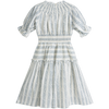 C'era Una Volta Evelina Blue Stripes Dress