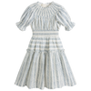 C'era Una Volta Evelina Blue Stripes Dress