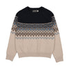 Sweet Threads Mountain Heirloom Crew Navy Blue Sweater.