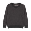 Sweet Threads Duskwild Crew Plum/Grey Patterned Sweater.