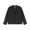 Sweet Threads Monochrome Grey Patterned Knit Blazer.