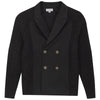 Mann Knit Cabled Ponte Black Blazer