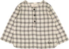 Louis Louise Oncle Cream Twill Check Shirt