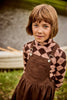 Little Parni Doll Patch Brown Denim Jumper K701