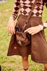 Little Parni Argyle Brown Longsleeve Turtleneck K705