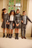 Little Parni Girls Collared Grey Dress K681