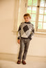 Little Parni Boys Argyle Grey Sweater K678