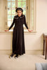Little Parni Girls Embroidered Collar Teen Black Maxi Set K693.