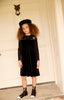 Little Parni Girls Velour Black Dress K691 *FINAL SALE*