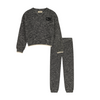 Retrokid Silas Knit Vneck + Pants Set Black/Cream