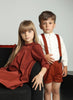 Little Tempest Boys Rust Short and Shirt Set *PREORDER*