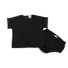 Bopop Denim Snap Collection Baby Set Black