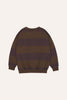 The Campamento Brown Stripes Oversized Kids Sweatshirt