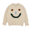 The Campamento Ecru Happy Face Kids Sweater