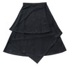 Kipp Black Cascading Midi Skirt