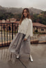 N.M Pleated Taffeta Grey Skirt