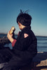Rooie and Friends Padded Black Denim Jacket