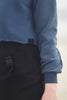 G Degree Raw Edge Blue Sweatshirt