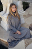 NdotM Jersey Long Sleeve Grey Maxi Dress