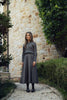 NdotM Pleated Wool Twill Grey Skirt