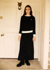 Little Parni Teen Chunky Black Sweater K714