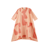 Retrokid Tess Logo All Over Hi Low (3/4 Sleeve) Pink Coral Dress