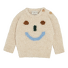 The Campamento Ecru Happy Face Baby Sweater