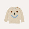 The Campamento Ecru Happy Face Baby Sweater