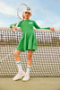 Little Parni Green Girls Short Tiered Skirt K416