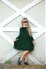 Ann of Nan Flocking Green Mock Neck