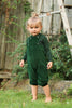 Ann of Nan Velour Green Romper w/ Onesie