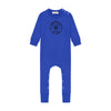 Retrokid Velour Stamped Baby Cobalt Romper