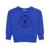 Retrokid Velour Stamped Cobalt Sweatshirt