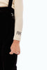 Retrokid Vince Boys Velvet Overall Black Pants