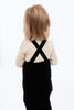 Retrokid Vince Boys Velvet Overall Black Pants