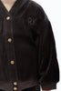 Retrokid Vince Velvet Snap Black Cardigan
